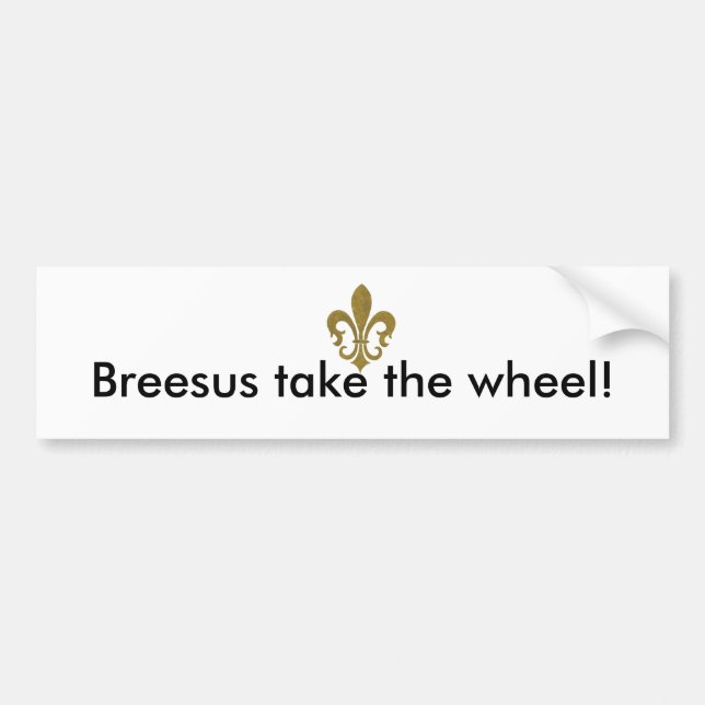 Breesus, nehmen das Rad! Autoaufkleber (Vorne)