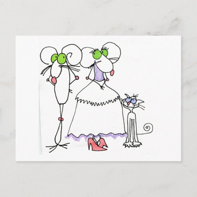 BREETINGS MICE CRITTER & SKCAT POSTKARTE (Vorderseite)