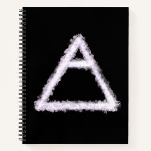 Breezy Air Element Alchemy Symbol Spiral Notizbuch