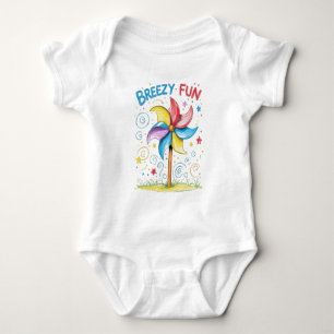 Breezy Fun Pinwheel Baby Outfit Strampler