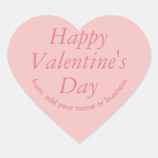 Breezy Pink Heart Valentine's Sticker