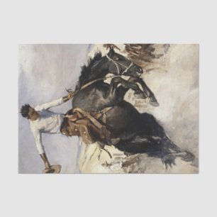 „Breezy Riding“ Western Art von WHD Koerner Seidenpapier