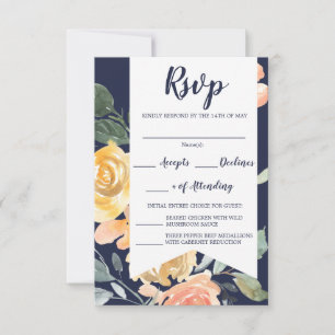 Breezy Romance RSVP Karte