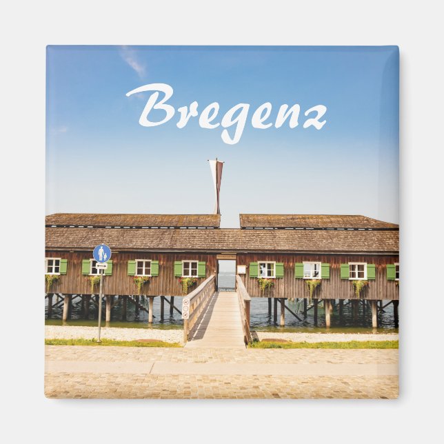 Bregenz am Bodensee in Österreich Souvenir Magnet (Vorne)