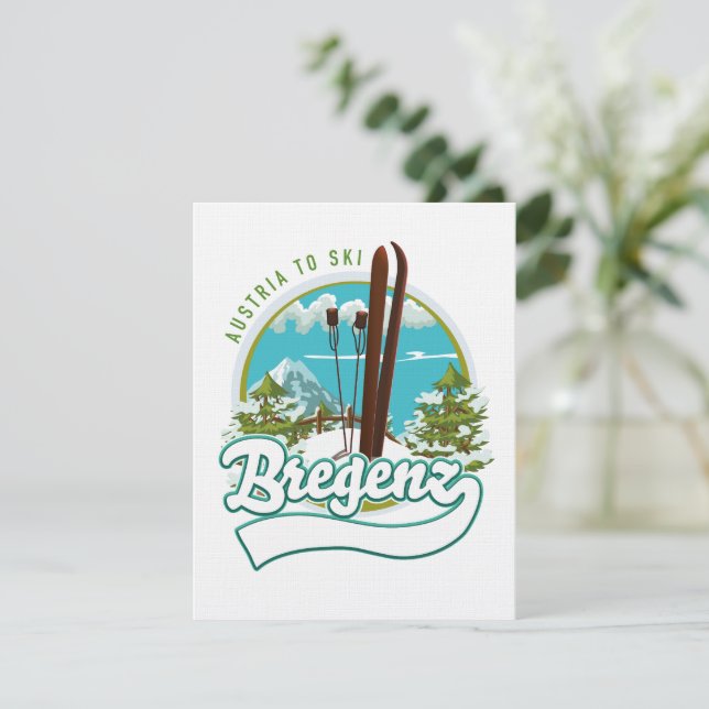 Bregenz austria to ski logo (Stehend Vorderseite)