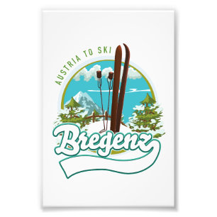 Bregenz austria to ski logo fotodruck