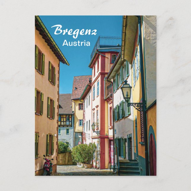 Bregenz en Autriche La vieille ville Carte postale (Devant)