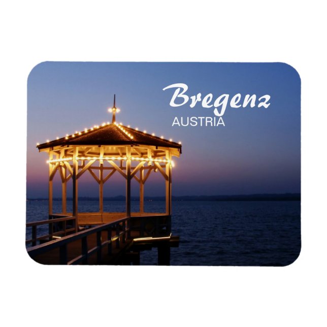 Bregenz in Österreich - Premium Magnet (Horizontal)