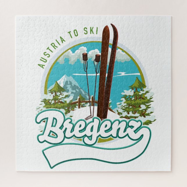 Bregenz Österreich Skilogo (Vertikal)