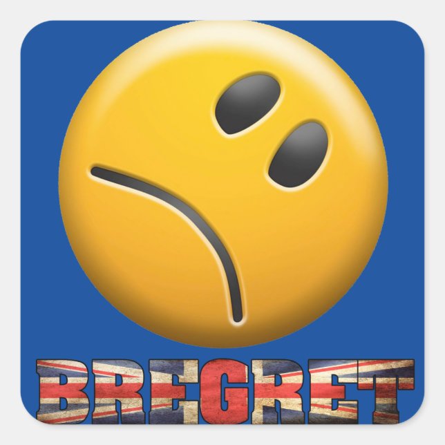 BREGRET QUADRATISCHER AUFKLEBER (Vorderseite)