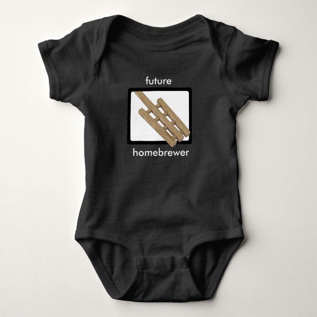 Brei-Paddel - zukünftiges Homebrewer Baby Strampler (Vorderseite)