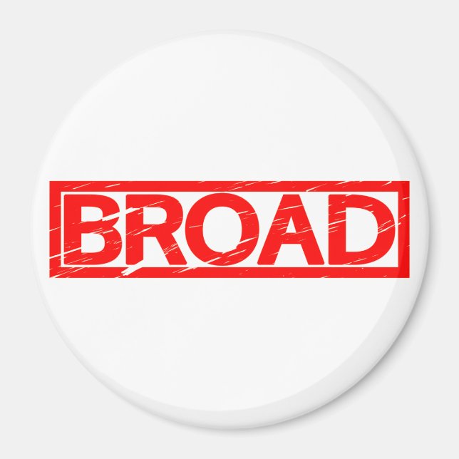 Breite Briefmarke Magnet (Vorne)