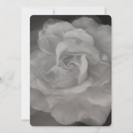 BREITE EINLADUNG Flachkarte SCHÖNE ROSE STIL