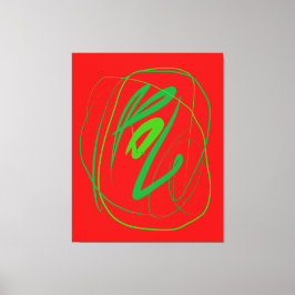 Breite Geste Stretched Canvas Print Leinwanddruck