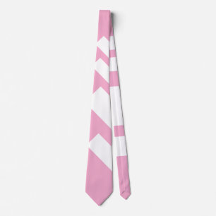 Breite Streifen Diagonal Pink Krawatte