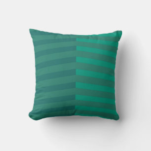 Breite Streifen in blauem Muster Kissen