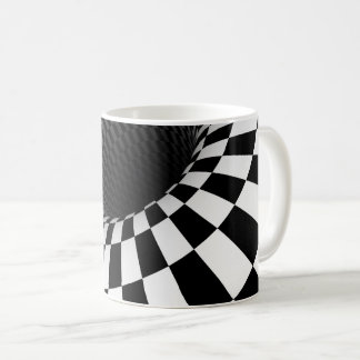 BREITE ÜBERPRÜFTE VORTEX-optische Illusion Kaffeetasse