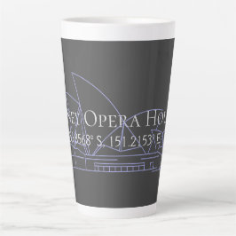 Breitengrad der Sydney Opera Milchtasse