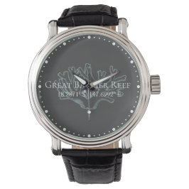 Breitengrad des Great Barrier Reef Armbanduhr