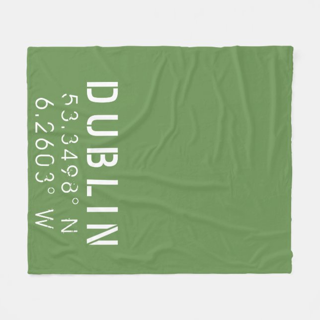 Breitengrad Dublin Fleecedecke (Vorderseite (Horizontal))