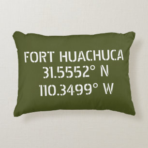 Breitengrad Längengrad Fort Huachuca  Dekokissen