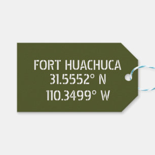 Breitengrad Längengrad Fort Huachuca  Geschenkanhänger