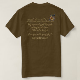 Breitengrad- und Längengrad-Monarchfliege T-Shirt
