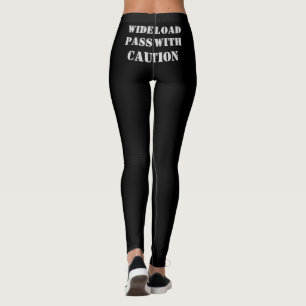 Breiter Lastsdurchlauf mit Vorsicht Leggings