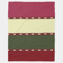 Breiter moderner Streifen Fleecedecke