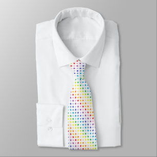 Breitere Spektrum-Regenbogen-Sterne Krawatte
