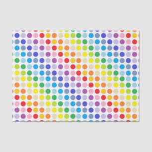 Breitere Spektrum-Regenbogen-Tupfen Seidenpapier