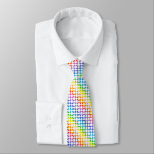Breitere Spektrum-Regenbogen-Weiß-Diamanten Krawatte