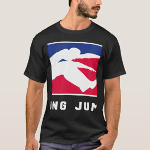 Breites Sprungsportsport Langfrühlingstraining T-Shirt
