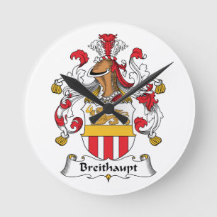 Breithaupt Familienwappen Runde Wanduhr