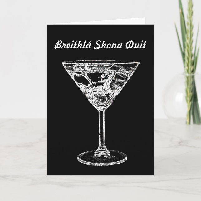 Breithlá shona duit/irisches gälisches alles Gute Karte (Vorderseite)
