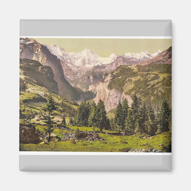 Breithorn aus Wengen, Berner Oberland, Schweiz Magnet (Vorne)