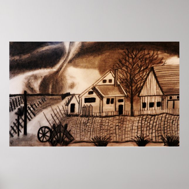 BREITKARTE DER OZ GALE FARM POSTER (Vorne)