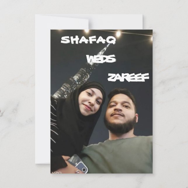 BREITKARTE MIT BILDERN UND SCHRIFTART EINLADUNG (Vorderseite)