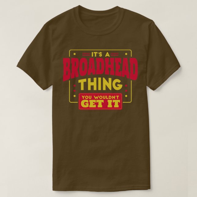 Breitkopfpfeil T-Shirt (Design vorne)