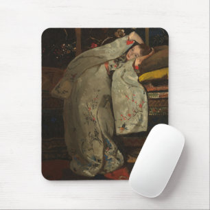 Breitner, Mädchen in weißem Kimono - 19. Jh. Feine Mousepad