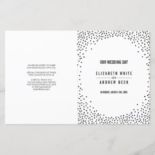BREITZEREMONY niedliche, schwarze Konfetti-Flecken