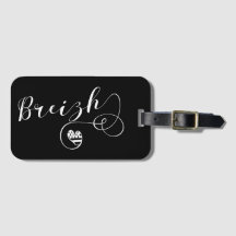 Breizh Flag in Heart, Bretagne, Breton Language