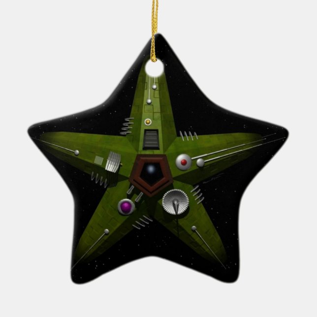 Brell Stern 1 Keramik Ornament (Vorne)