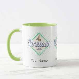 Bremen City Deutschland Retro Städtische Musiker V Tasse