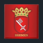 Bremen COA Magnet<br><div class="desc">Bremer Wappen</div>