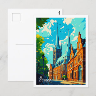 Bremen Deutschland - Vintage Postkarte