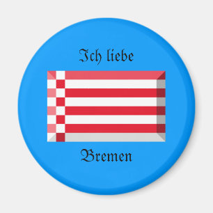Bremen-Flaggen-Edelstein Magnet