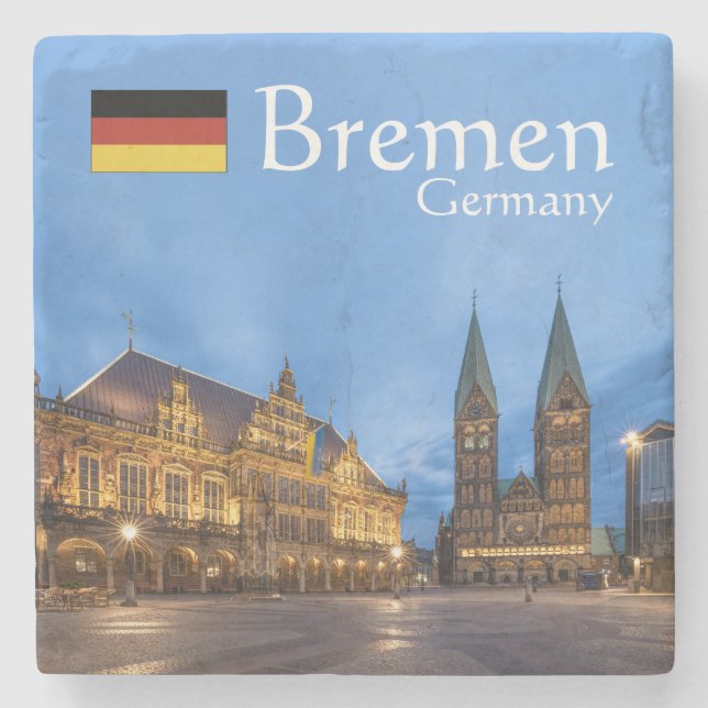 Bremen Germany Souvenir Steinuntersetzer (Vorderseite)