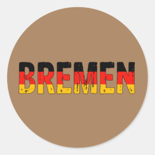 Bremen Runder Aufkleber