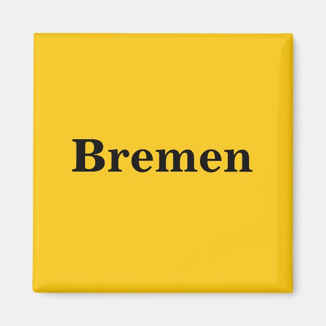 Bremen Schild Gold - Gleb - Magnet (Vorne)
